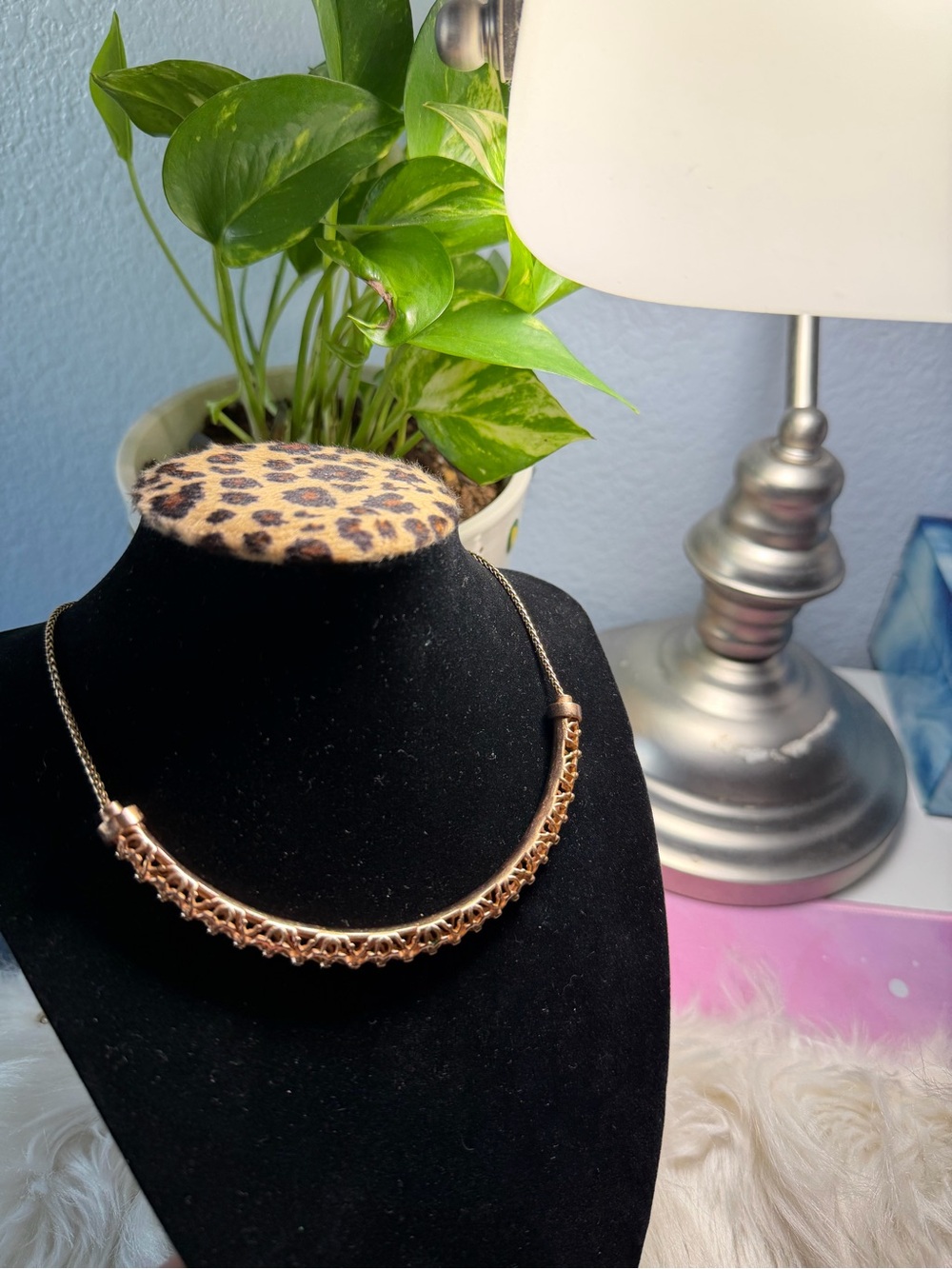 Kendra Scott Rose Gold Filigree Adjustable Slider Bangle Bracelet